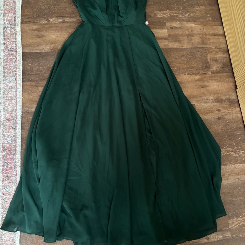Elegant Green Bridesmaid Dress